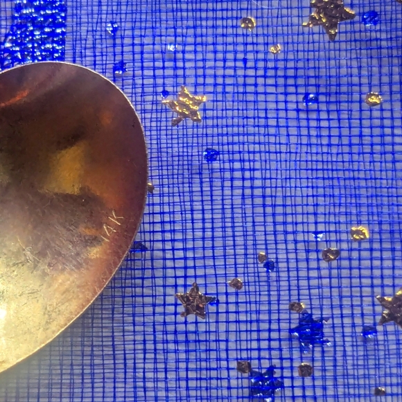 14 k yellow gold heart pendant - Picture 2 of 4